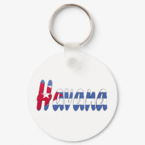 Havana, Cuba Flag Keychain by WearFlags Havana, Cuba Flag Keychain
