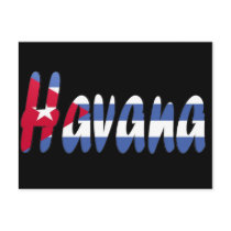 Havana, Cuba Flag Postcard