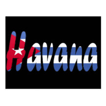 Havana, Cuba Flag Postcard