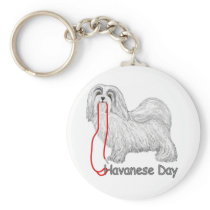 Havanese Day keychains