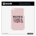 Havanese DIVA iPod Touch 4G Decals