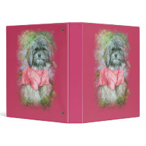Havanese Pink Coat Portrait Binder Photo Album by greerdesign Havanese Pink Coat Portrait Binder Photo Album