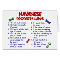 HAVANESE Property Laws 2 Greeting Card