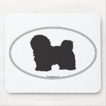 Havanese Silhouette Mouse Pad