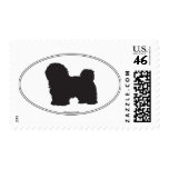 Havanese Silhouette postage