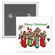 Have A Beary Merry Christmas! - Designer Button