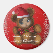 Have A Beary Merry Christmas Magnet