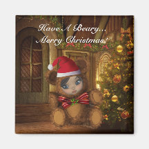 Have A Beary Merry Christmas Magnet