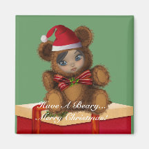 Have A Beary Merry Christmas Magnet