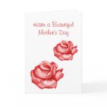 "Have a Beautiful Mother's Day" - Rose Bloom Duo Card
