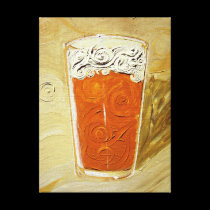 Have a Beer! Acrylic Painting Wrapped Canvas canvas prints