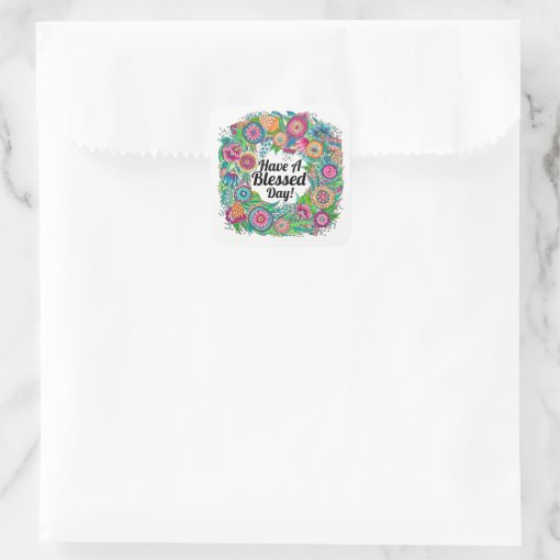 Have A Blessed Day Sticker Zazzle