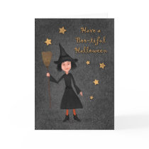 Have a Boo-tiful Halloween Witch Card