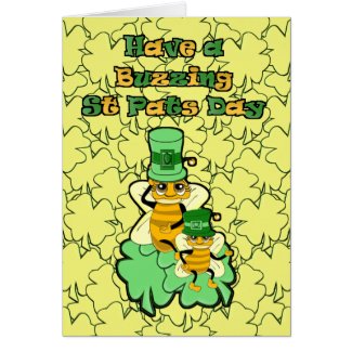 Have a buzzing St Pats Day card