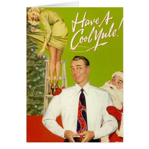 "Have A Cool Yule" Christmas Greeting Card Zazzle