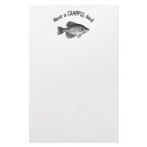 HAVE A CRAPPIE DAY STATIONERY DESIGN