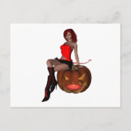 Have a Devilish Halloween postcard