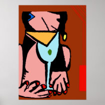 Have A drink, Abstract Cubism posters