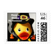 Have a Ducky Halloween! (Small, Horizontal) Stamps