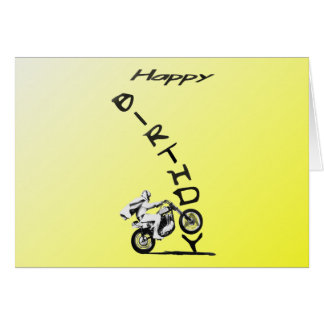 Motorcycle Racing Birthday Cards | Zazzle