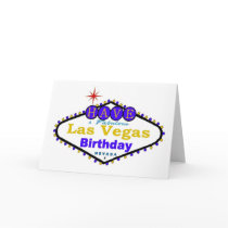Have a Fabulous Las Vegas Birthday Card in Blue & by vegasdusoleil Have a Fabulous Las Vegas Birthday Card in Blue &