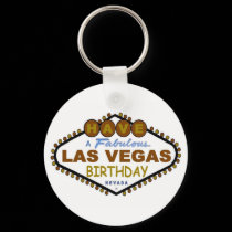 Have A Fabulous Las Vegas Birthday Sticker keychains