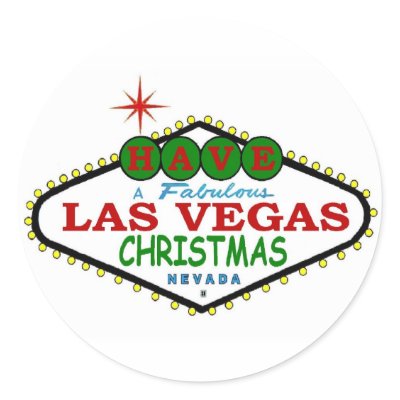 Have A Fabulous Las Vegas Merry Christmas Sticker