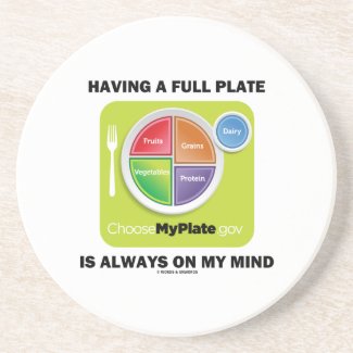 Have A Full Plate Is Always On My Mind Food Groups Coasters