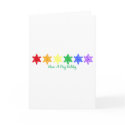 Have A Gay Holiday (Rainbow Snowflakes) cards