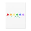 Have A Gay Holiday (Rainbow Snowflakes) postcards