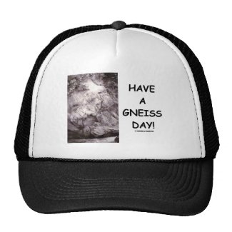 Have A Gneiss Day! (Geology Humor Have A Nice Day) Mesh Hat