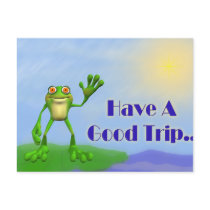 Have A Good Trip-Frog postcards