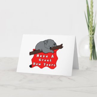Have A Great New Years Koala card
