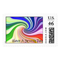 Have A Groovy Day postage by dndartstudio Have A Groovy Day postage