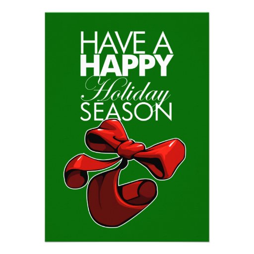 Have a happy holiday season invitation