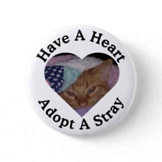 Have A Heart, Adopt A Stray Button button