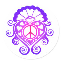 Have a Heart /henna jewel tones stickers
