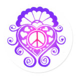 Have a Heart /henna jewel tones Sticker