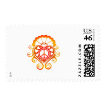 have a heart /henna sunburst postage stamp