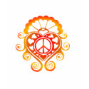 have a heart /henna sunburst t-shirts