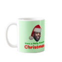 Have a Holly, Kwame, Christmas mugs by Robustoman Have a Holly, Kwame, Christmas mugs
