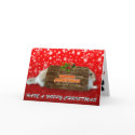 Have A Hoppy Christmas - Rabbit Xmas Card