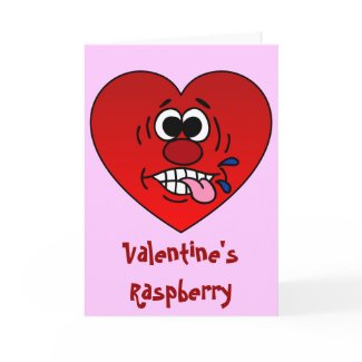 Have a Juicy Raspberry for Valentine's card