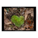Have a Love Affair with Nature Moss Heart Gifts card