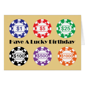 Gambling Birthday Cards | Zazzle