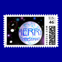 Have a Merry Spacy Christmas postage by 3DMOONMAN Have a Merry Spacy Christmas postage