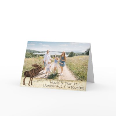 Have a Moo-st Wonderful Christmas! Cards by samack