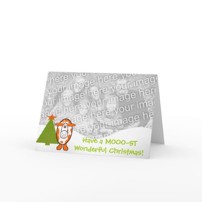 Have a Moo-st Wonderful Christmas! - Customized Card by samack
