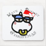 Have a Mooey Christmas! Mouse Pad