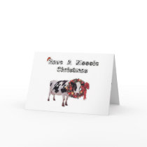 Have A Moooie Christmas Cow Card
